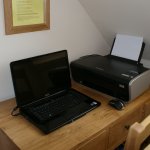 Laptop and printer