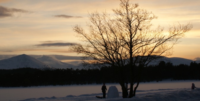 Igloo at Loch Morlich